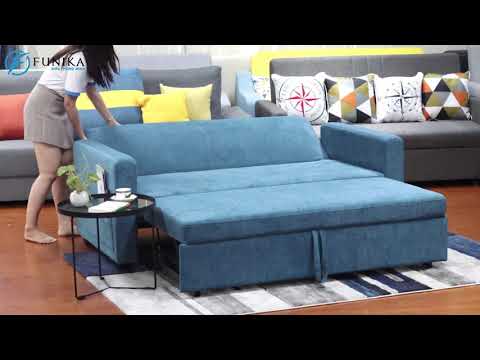 Video Giường sofa 871-1 kích thước giường 1m5x1m9 cho 2... - youtube