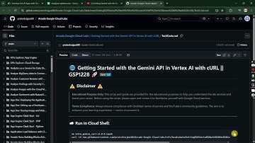 Lab - 1 Getting Started with the Gemini API in Vertex AI with cURL