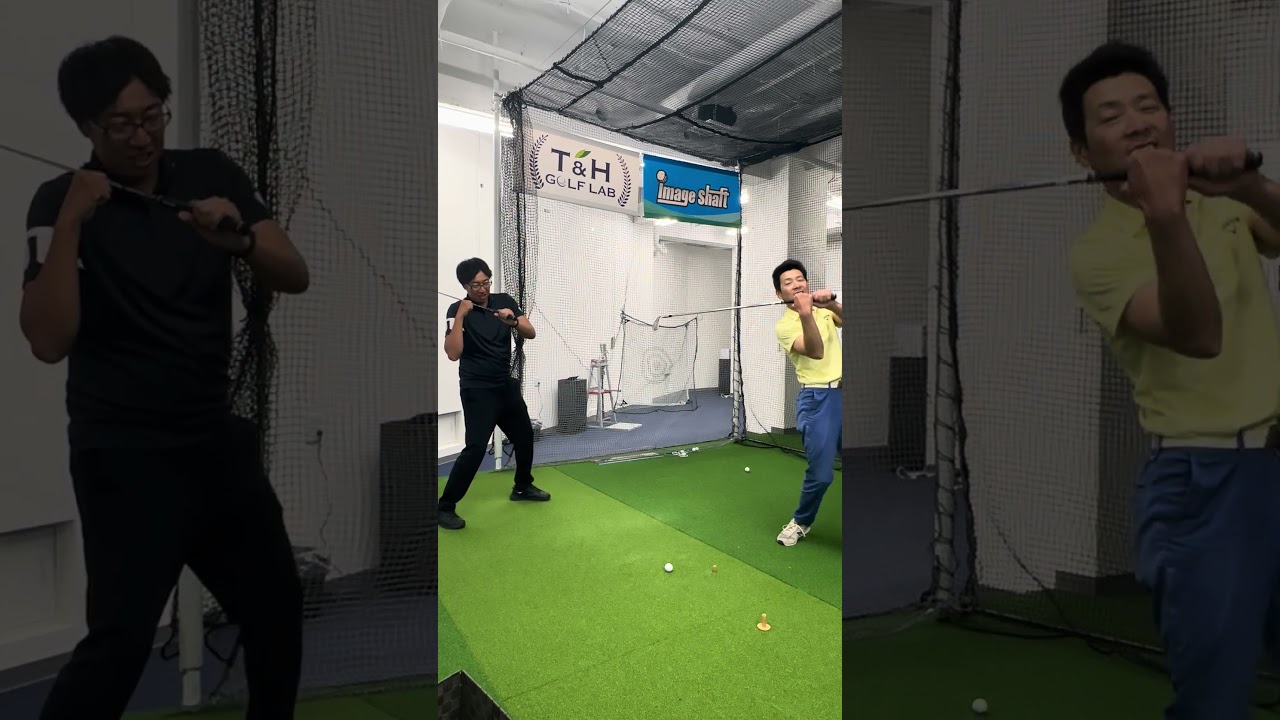 右手は出すけど出さない！？ #下回りスイング #golf #epon #golfswing #イメージシャフト #ゴルフ #スイングトップ
