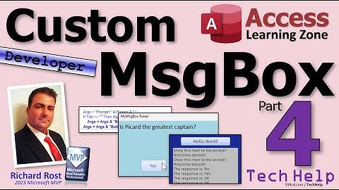 Maak een aangepaste dynamische MsgBox in Microsoft Access met behulp van VBA. Deel 4: Knopteksten