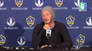 David Beckham reflects before MLS Cup 2012