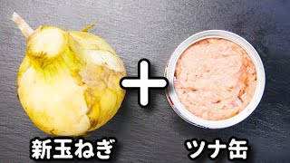 新玉ねぎがとろとろでマジでやみつきになります！『ツナマヨバターととろとろ新玉』の作り方