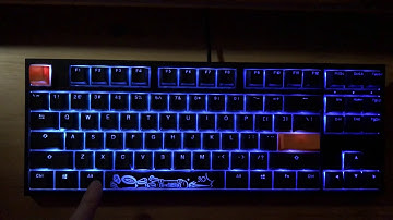 Ducky Keyboard Custom RGB change color depends on holding key