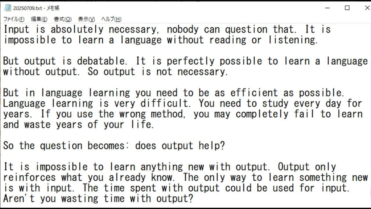 Does output help with language learning?