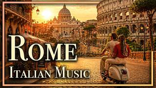 Rome, Italy 4K 🇮🇹 Scenic Film with Relaxing Italian Music | Ancient City, Colosseum & Sunset Views