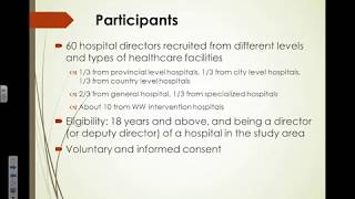 [METHODS] Dissemination and Implementation of Evidence-based Interventions