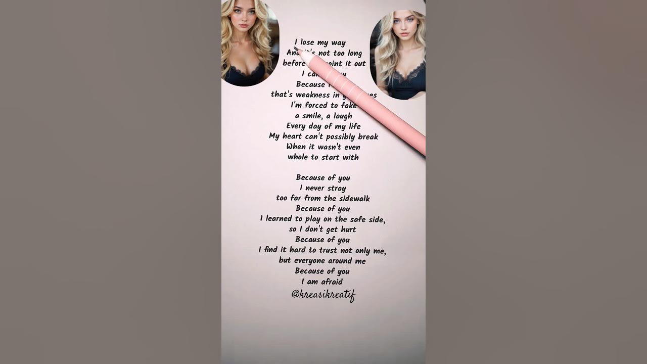 💔 “Because of You” — A Song That Still Hurts to Sing 💔 “Because of You” — A Song That Still Hurts to Sing
