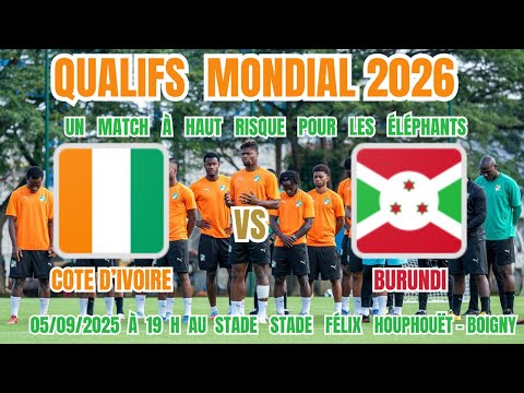 2026 World Cup Qualifiers Ivory Coast Burundi Ivory Coast Under Pressure Against Burundi 