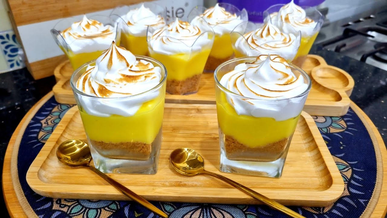 مطبخ ام وليد / تحلية الليمون🍋 المنعشة في الكؤوس بنة و خفة و بساطة 😋.