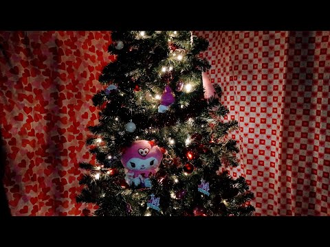 ASMR 💘 Tour of My Valentine's Day Tree 🌲(Whispered) 😴