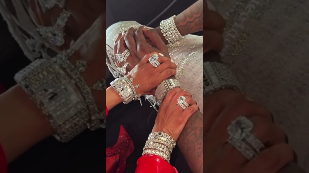 Watch Gucci mane and his wife shows off there diamonds on YouTube Watch Gucci mane and his wife shows off there diamonds on YouTube