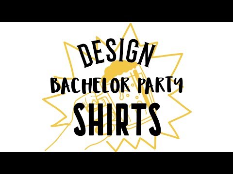 How to Design Bachelor Party Shirts  | No Photoshop!