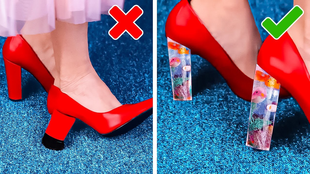 35 Simple Ways to Give a New Life to Old Shoes || Shoe Decoration ...