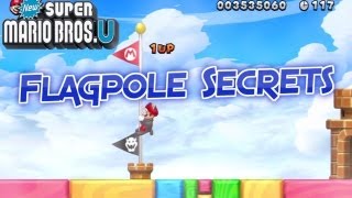 [WiiU] New Super Mario Bros U: Flagpole Secrets!  Double-Digit Treasure Guide!