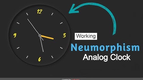 Working Analog Clock Using Html,CSS & JS | Code KKY