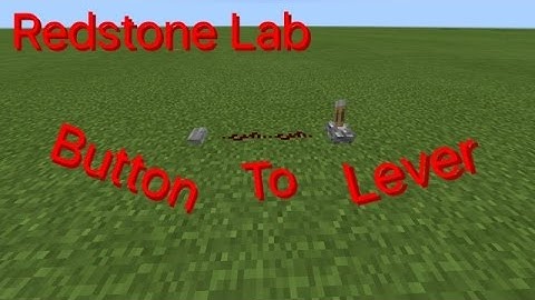 MCPE T-Flip Flop, Turn A Button Into A Lever