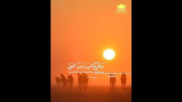 ﴿فَسُبحانَ اللَّهِ حينَ تُمسونَ وَحينَ تُصبِحونَ﴾ القارئ عبدالله خلف