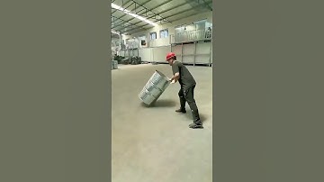 The process of transporting oil drums quickly and accurately