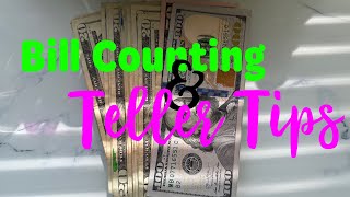 Counting Bills & Teller Tips #bills #budgets #billpay #cashstuffing