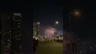 Dubai marina Beach New year fireworks ❤️ #dubai #shots #viral #uae #firworks