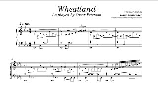 Oscar Peterson plays Wheatland  - Piano Transcription