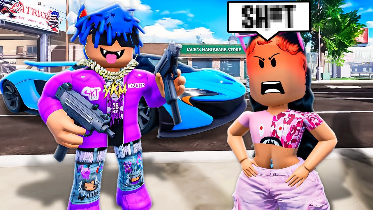 ANNOYING MY GIRLFRIEND IN ROBLOX HOOD GAME *BLOCKSPIN*