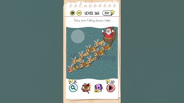 Brain test level 365 solution| They are falling down. Help! #braintest #games