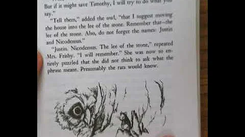 Mrs. Frisby and the Rats of NIMH- "Go to the Rats"...
