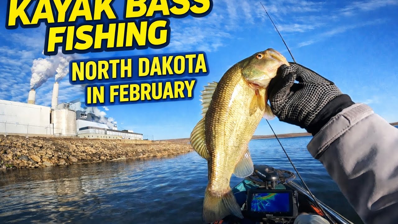 February Kayak Bass Fishing in North Dakota!