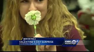Two boys plan awesome Valentine's Day surprise for girls at Olathe North screenshot 5