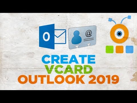 How to Create a vCard in Outlook 2019