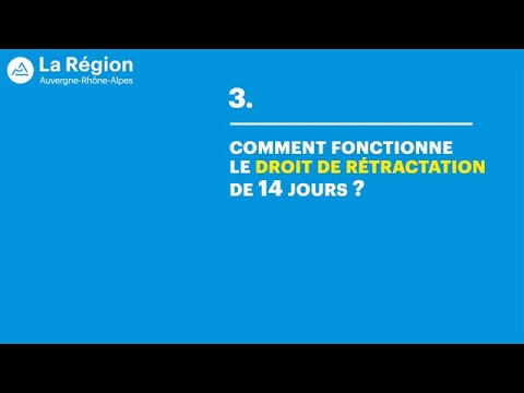 Vidéo: Comment fonctionne le droit de rétractation ?