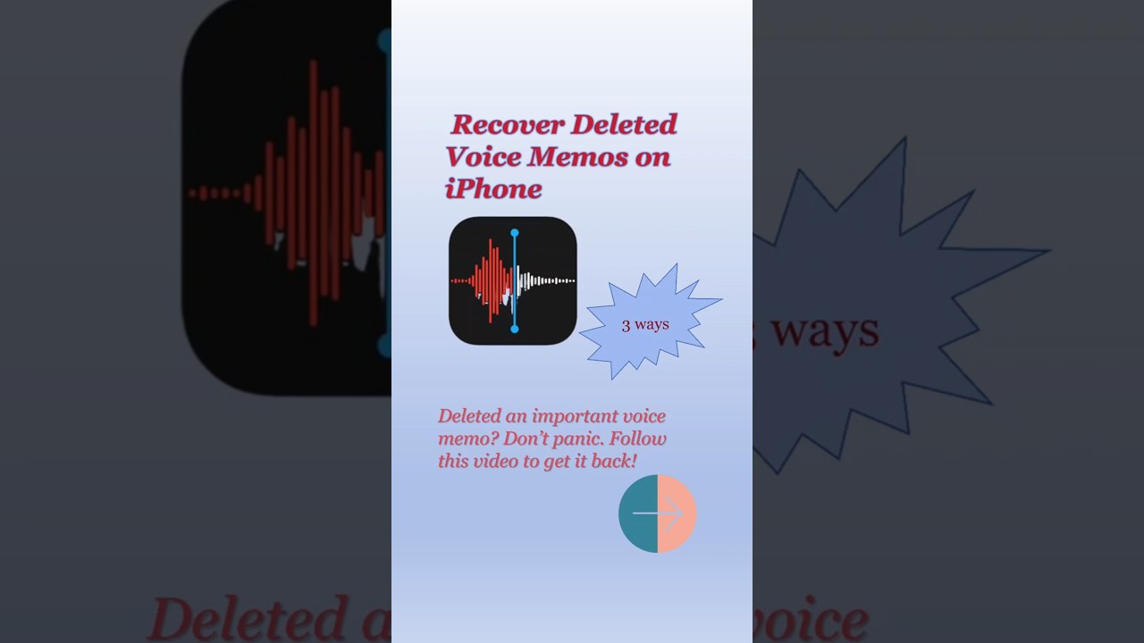 3 Ways to Get Deleted Voice Memos 🎙️ Back on iPhone!  