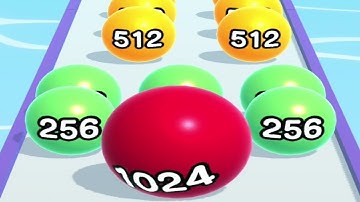 Ball Run 2048 | 2048k Gameplay Android, iOS levels 72-73