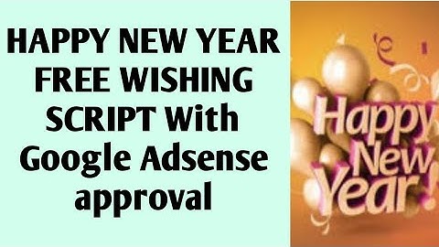 Happy New Year Wishing Script for blogger in Telugu || Wishing website script