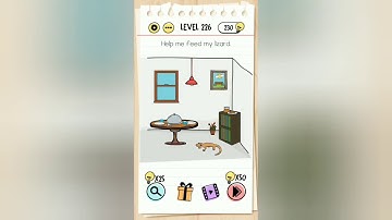 Brain Test Level 226 Help me feed my lizard.