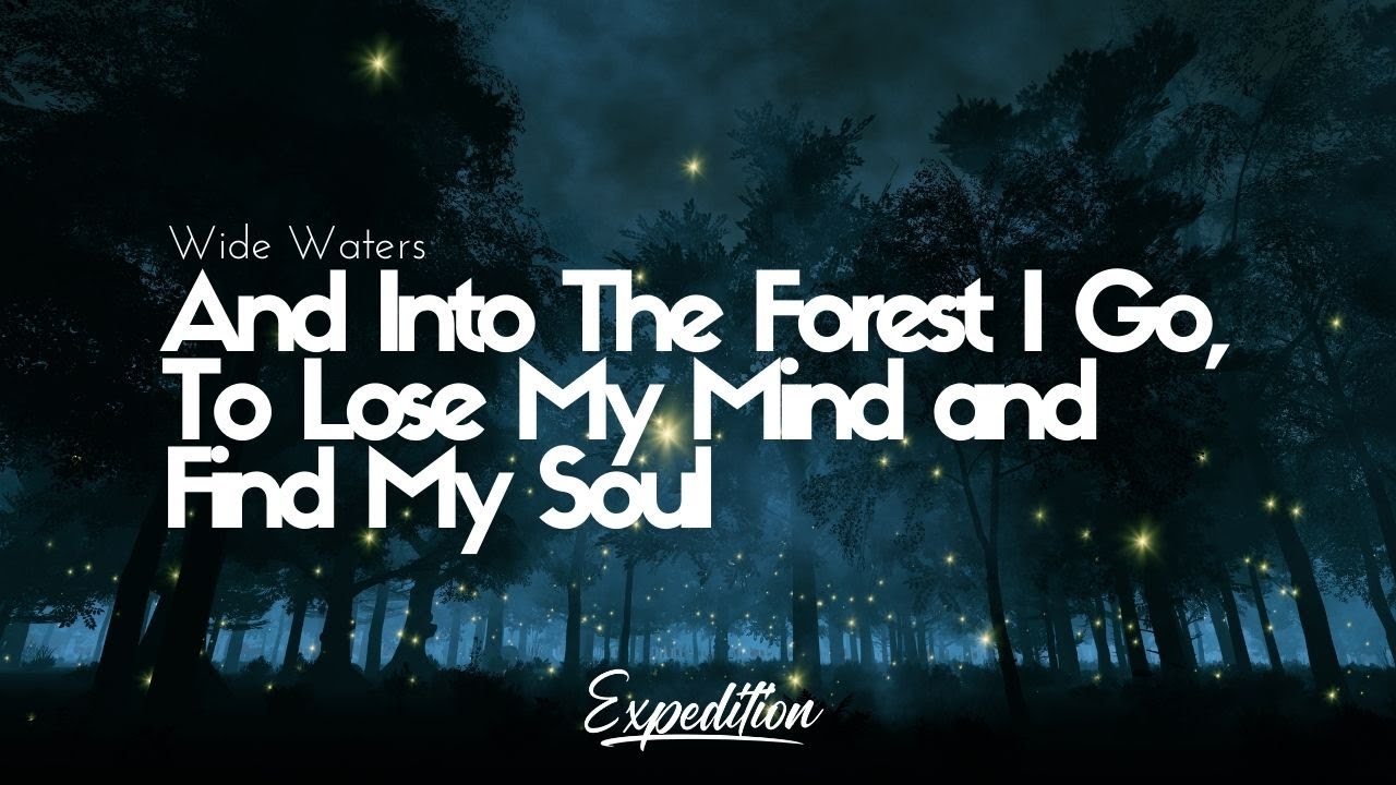 Wide Waters And Into The Forest I Go To Lose My Mind And Find
