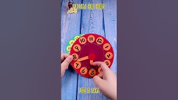 Paper plate craft ideas for kids / how to make a clock using paper plate#Shorts#Creatfunny