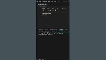 Merge Dictionary in python #interview #python #codingtutorial #dictionary #code #python3