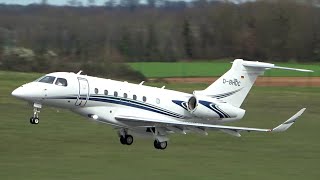 FIGHTER JET LIKE Take off! Embraer Praetor 600 - Private jet landing and take off in Angoulême!