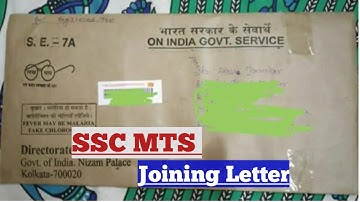 SSC MTS Joining Letter Receiving in ER Region | Dossier sent to concerned department RTI Reply