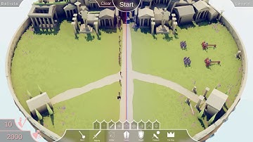 Totally accurate battle simulator (TABS) The Introduction BALLISTA walkthrough