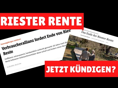 Riester Rente jetzt