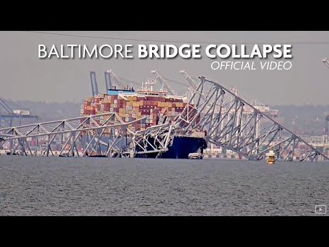 Official Footage of the Francis Scott Key Bridge Collapse