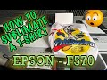 EPSON F570 HOW TO SUBLIMATE A T-SHIRT & SET UP