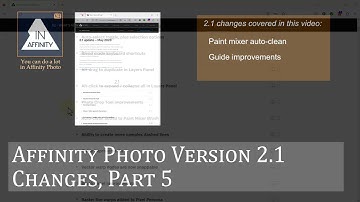 Affinity Photo Version 2.1 Part Part 5: Paint Mixer and Guide Improvements