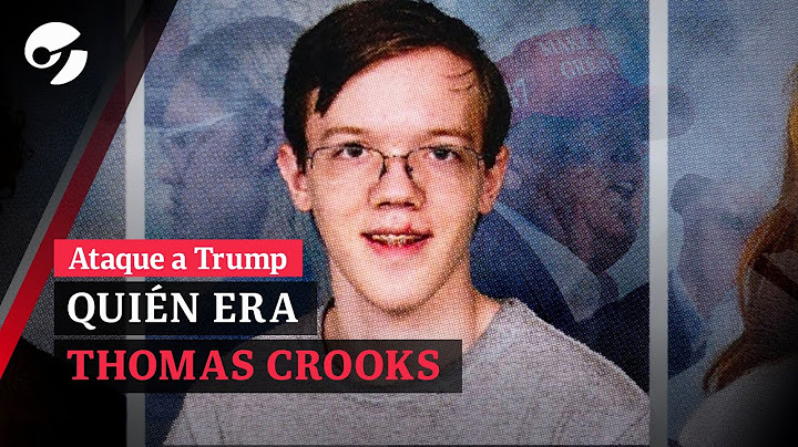 Quién era Thomas Crooks, el tirador que disparó a DONALD TRUMP