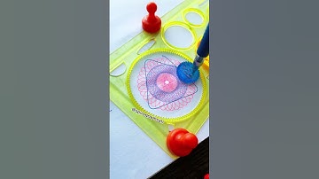 Messy Start, Hypnotic Finish ✨ Spirograph Art  #spirograph #art #satisfying #shorts #usa #patterns