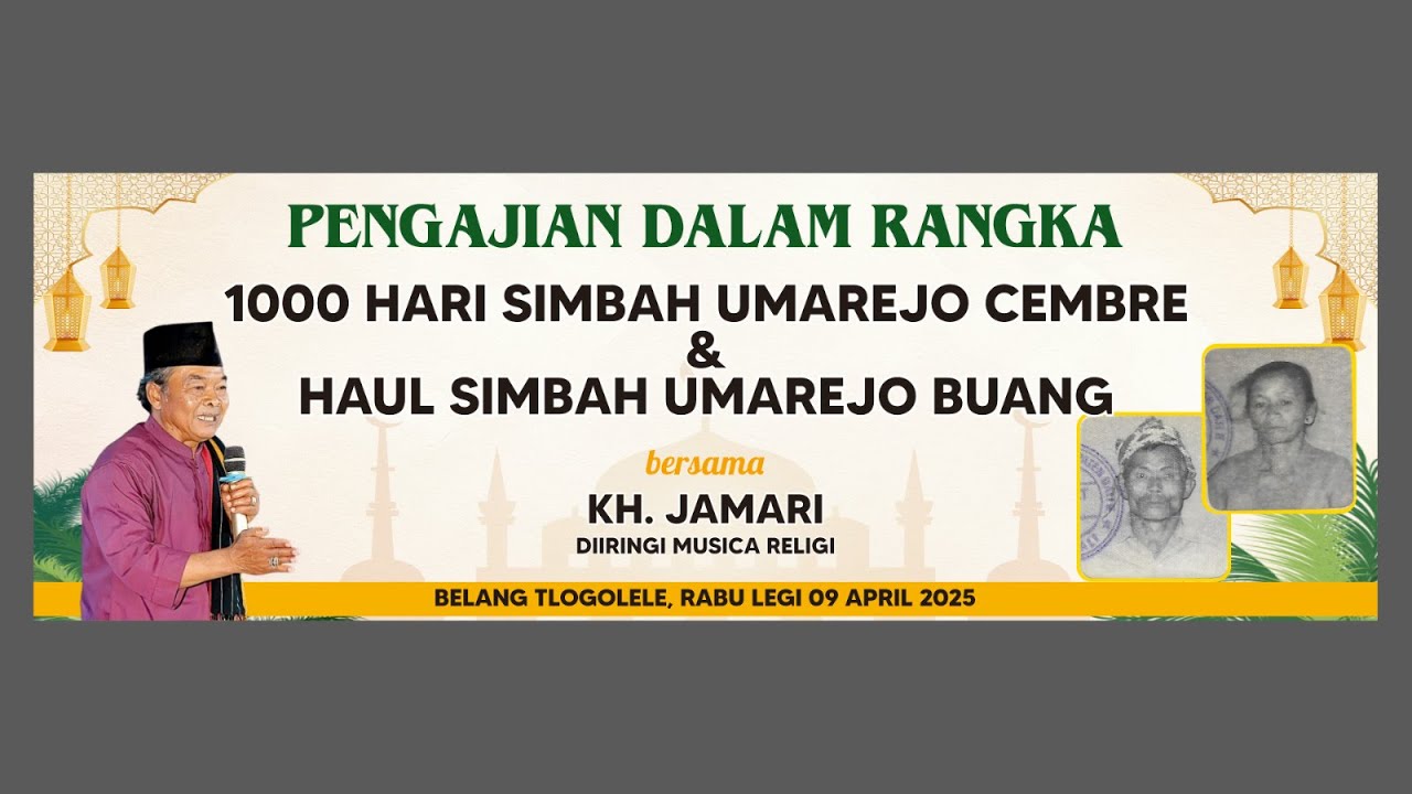 LIVE MUSIKA || 1000 HARI SIMBAH UMAREJO CEMBRE, belang, 9 april 2025