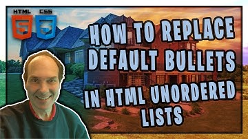 How To Replace Default Bullets In HTML Unordered Lists | Font Awesome Tutorial